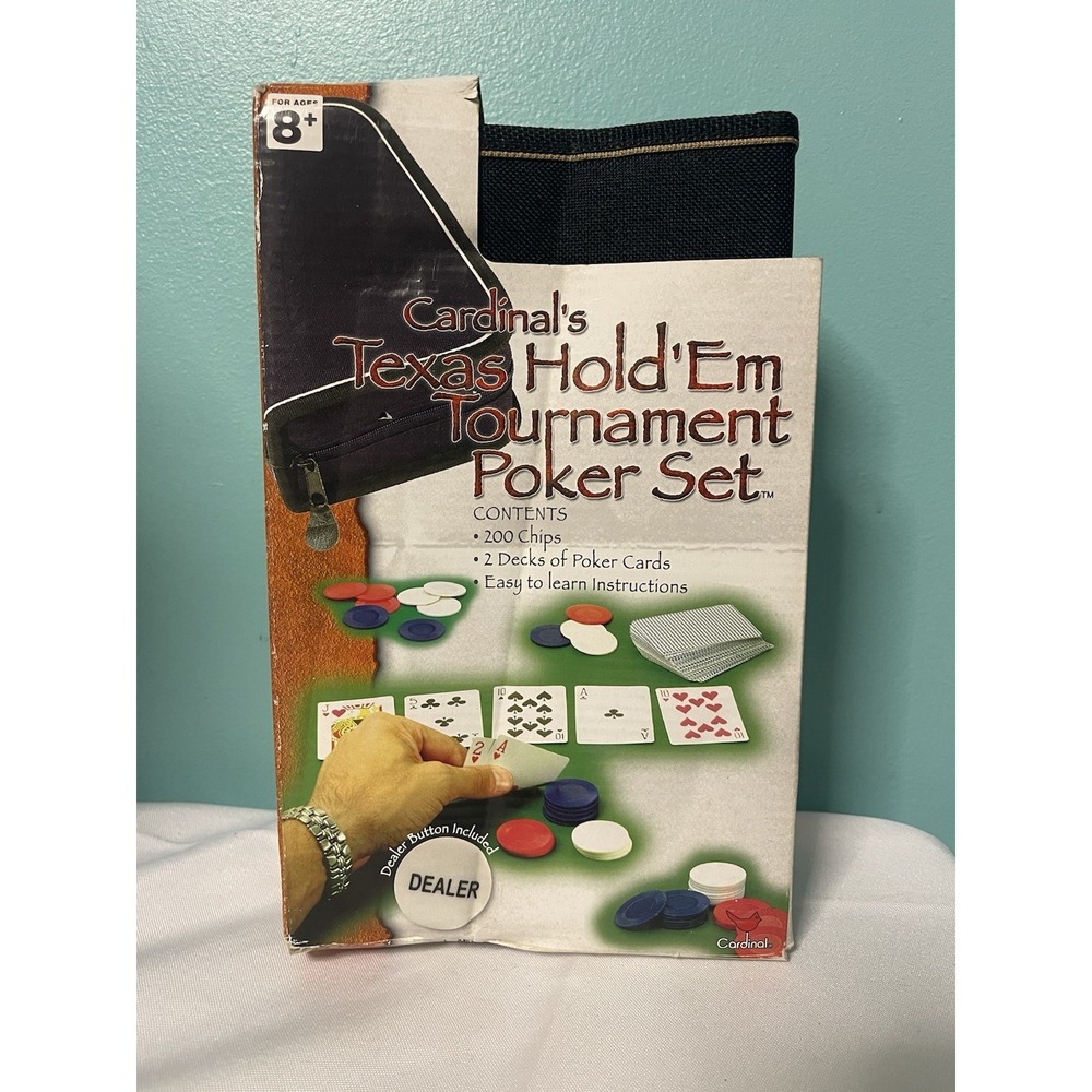 Cardinal's Texas Hold 'Em‎ Tournament Poker Set w/ Travel Case 2003